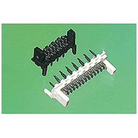Molex Board Connector, 14 Contact(S), 2 Row(S), Male, Straight, 0.05 Inch Pitch, Solder Terminal, Natural 907790006